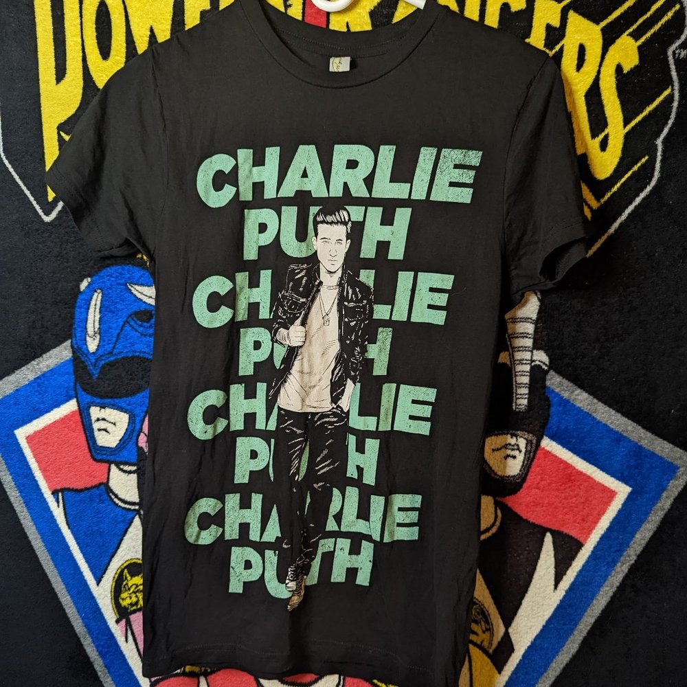 Charlie Puth Singer Black T-Shirt.  In good condition, size small.